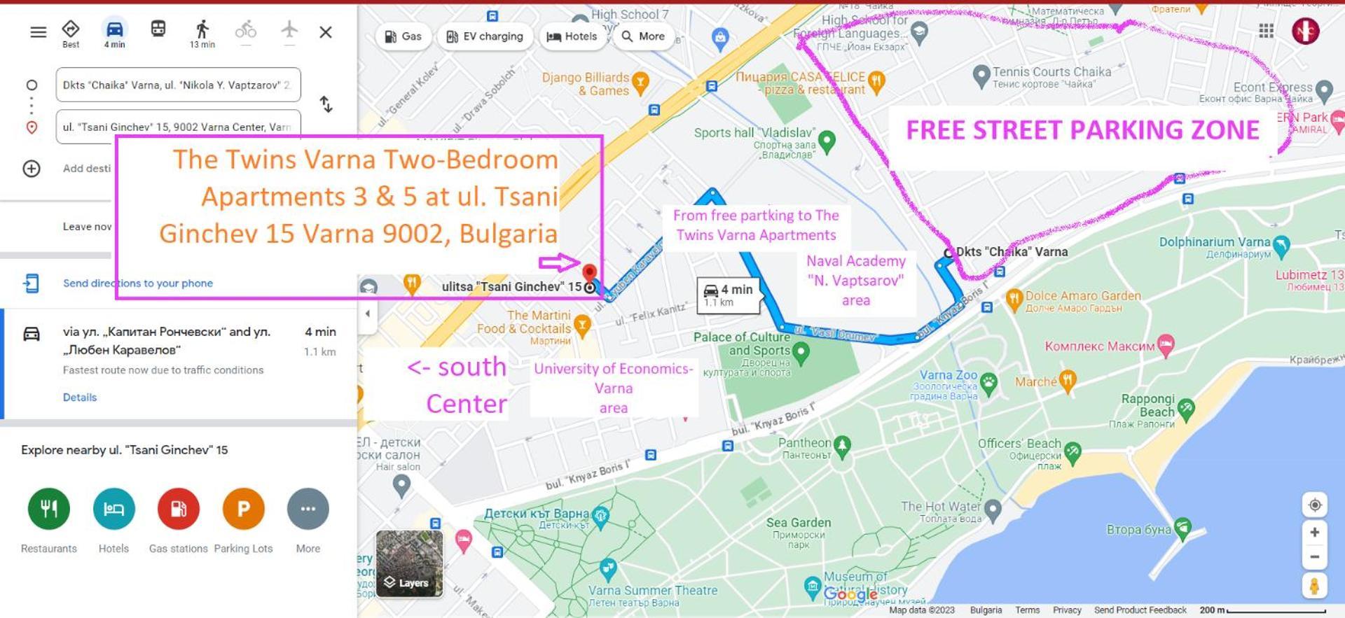 New The Twins Varna Two-Bedroom, Apt 5 At 15 Tsani Ginchev Street, Floor 3 エクステリア 写真